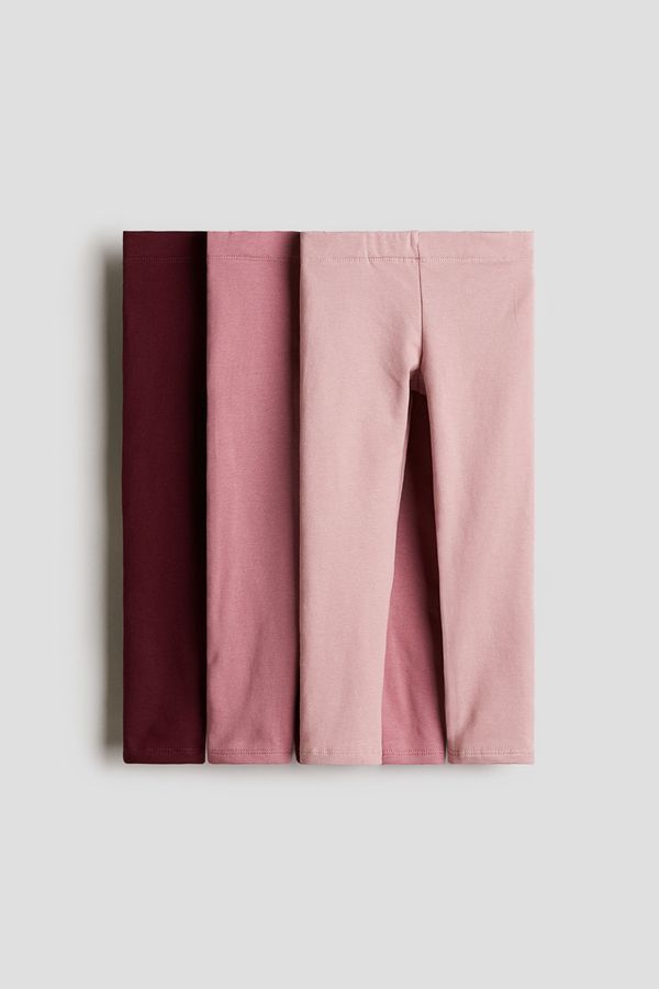 Pack de 3 leggings de punto con interior afelpado