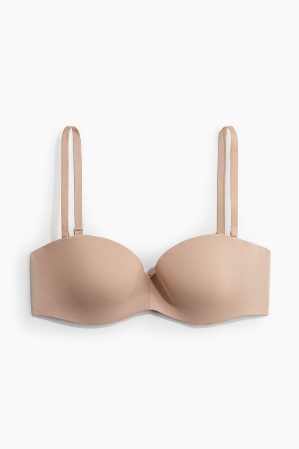 Sostén balconette acolchado de microfibra