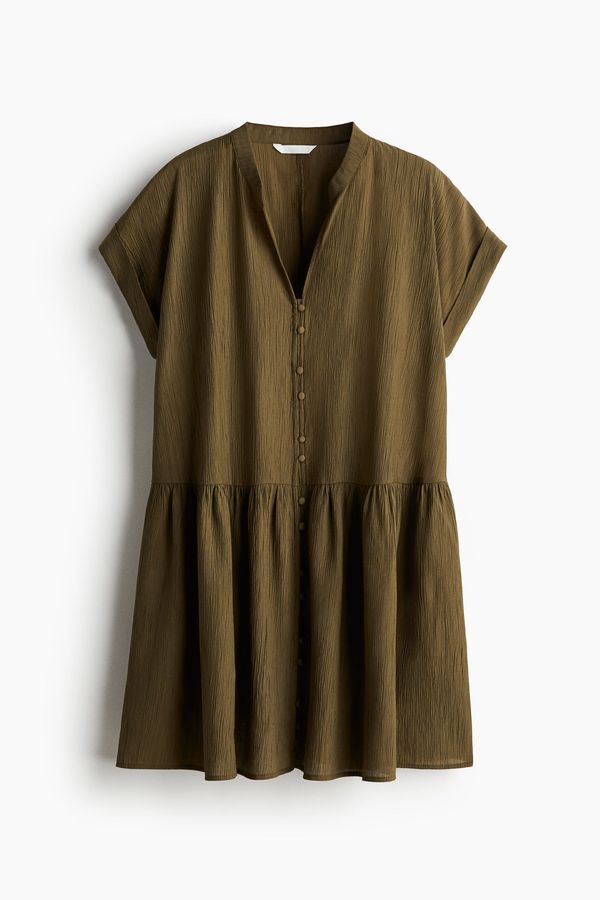Vestido túnica efecto arrugado