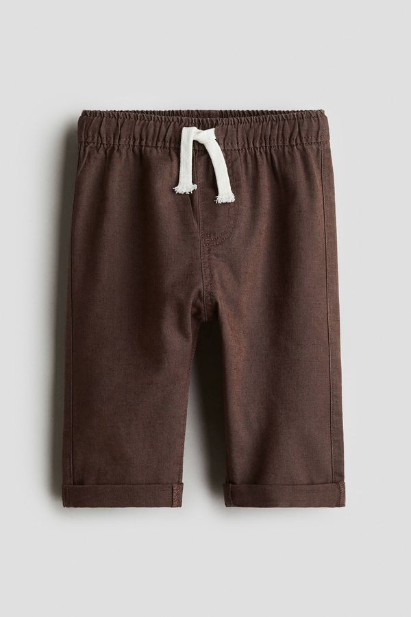 Joggers en mezcla de lino