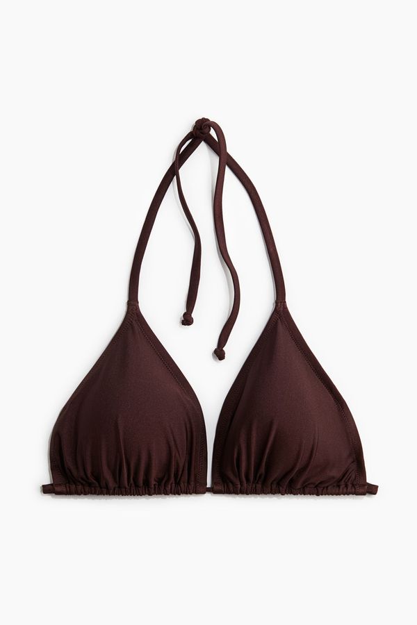 Top de bikini triangular con relleno
