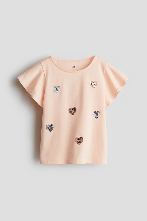 Blusa con motivo de lentejuelas