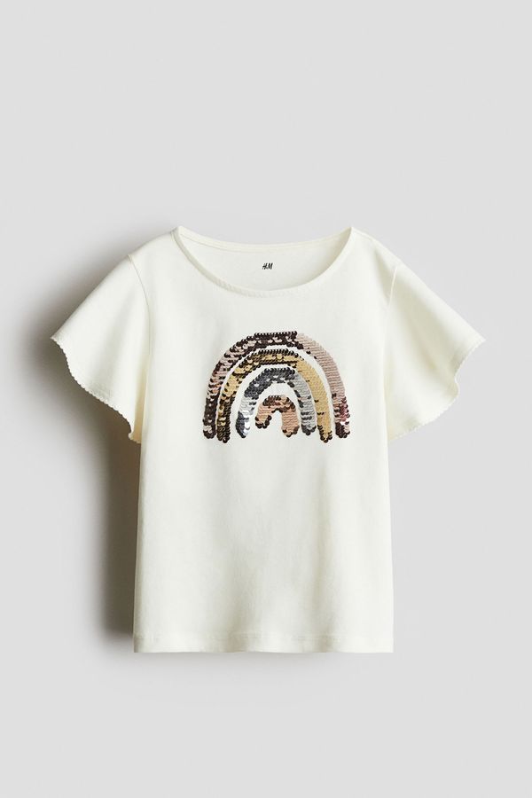 Blusa con motivo de lentejuelas