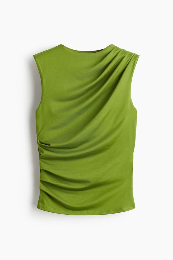 Camiseta manga sisa drapeada