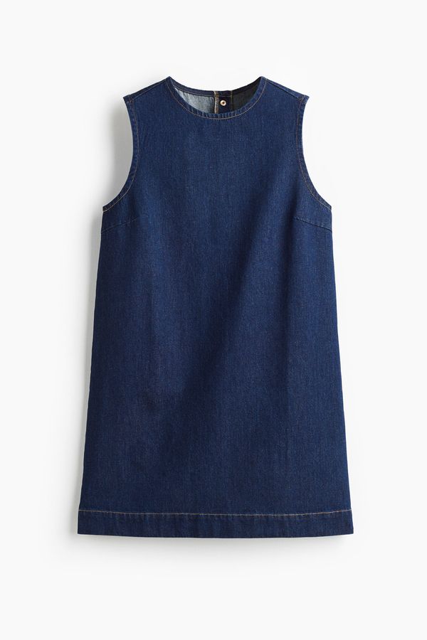 Vestido denim recto