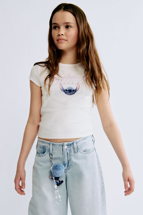 Camiseta de algodón con motivo estampado