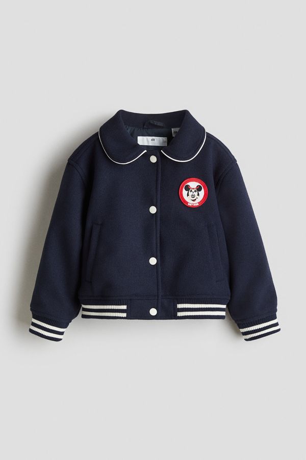 Felted baseball jacket