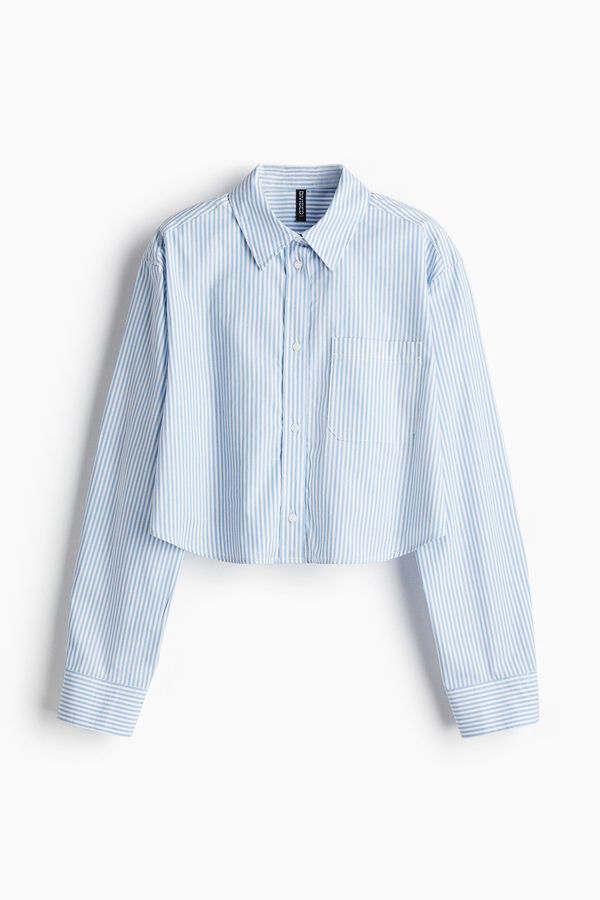Camisa cropped de algodón