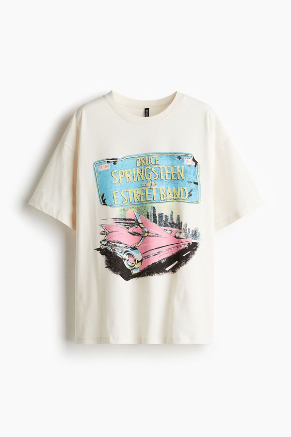 Camiseta oversize con motivo estampado