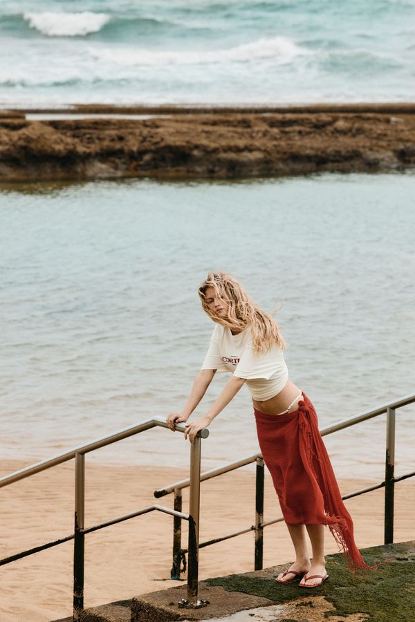 Camiseta oversize con motivo estampado