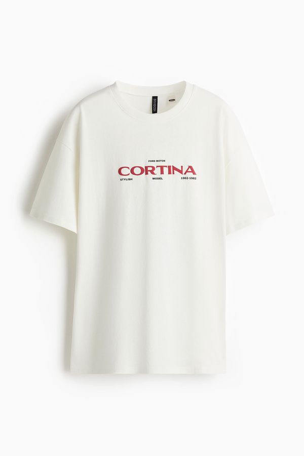 Camiseta oversize con motivo estampado