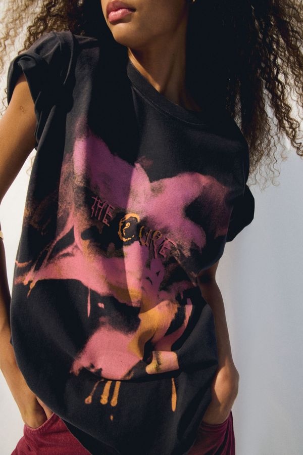 Camiseta oversize con motivo estampado