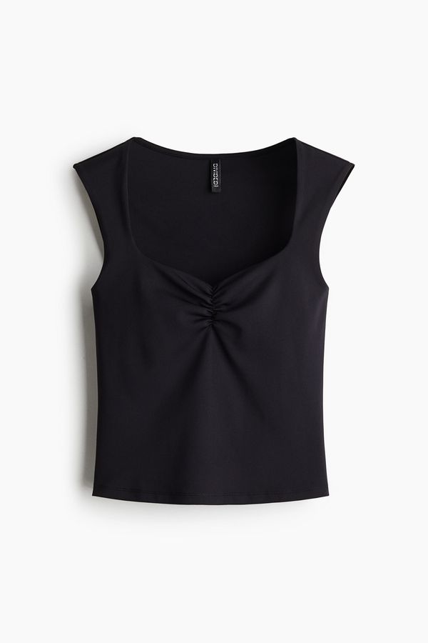 Blusa manga sisa con recogido
