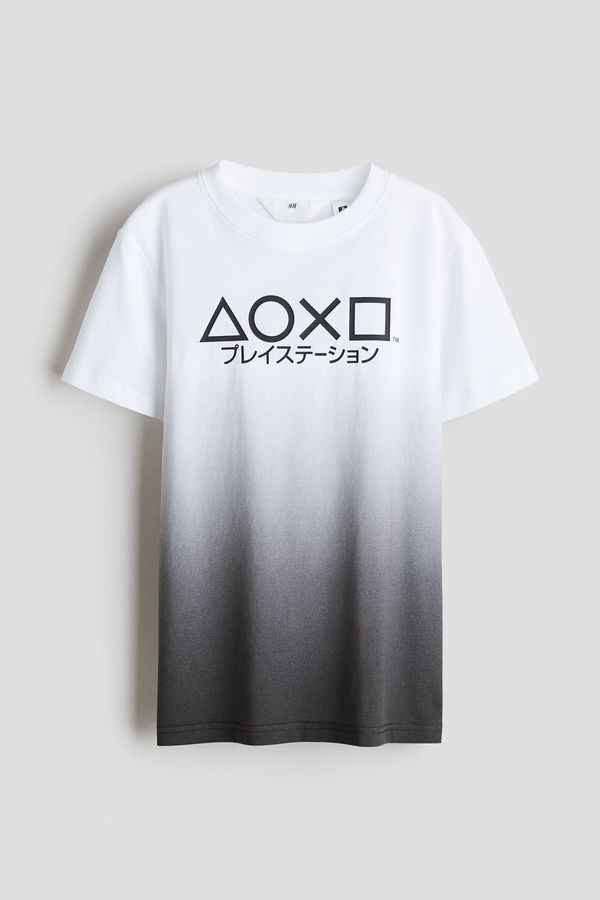 Camiseta en algodón con motivo estampado