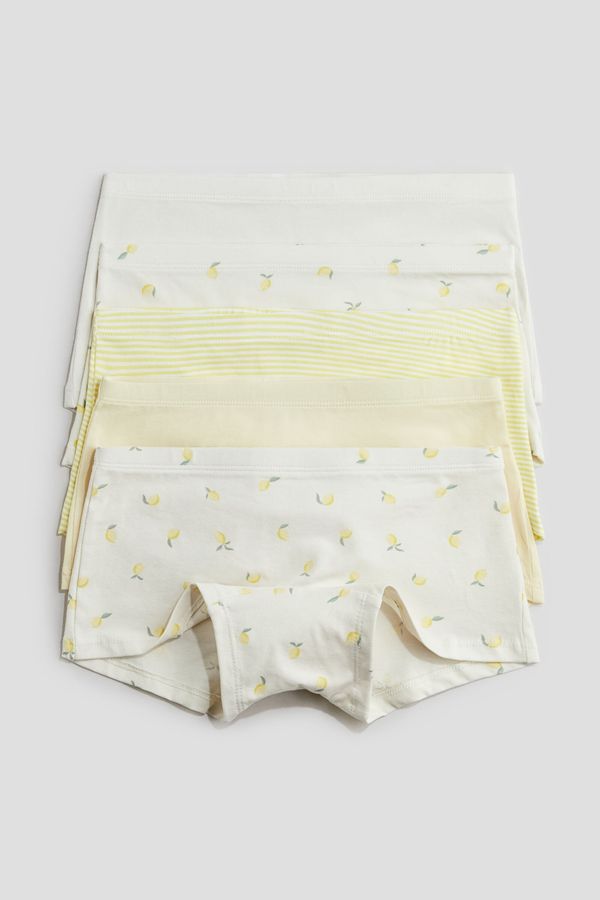 Pack de 5 pantis estilo bóxer en algodón