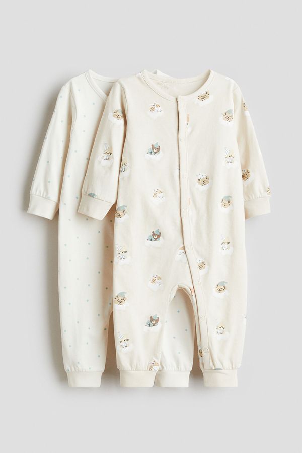 Pack de 2 pijamas de algodón con diseño estampado