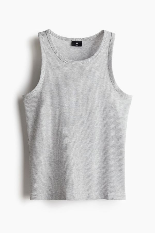 Camiseta esqueleto Slim Fit en punto acanalado