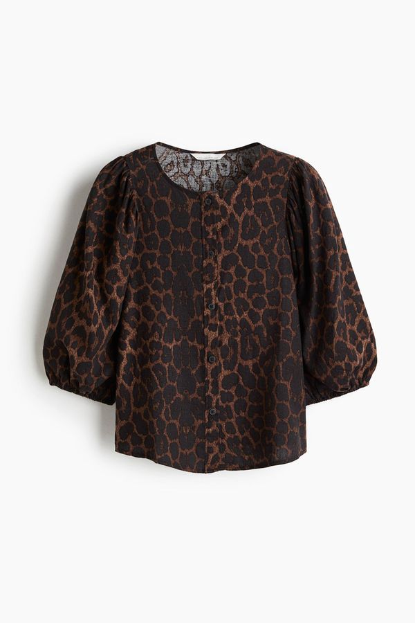 Blusa en mezcla de lino