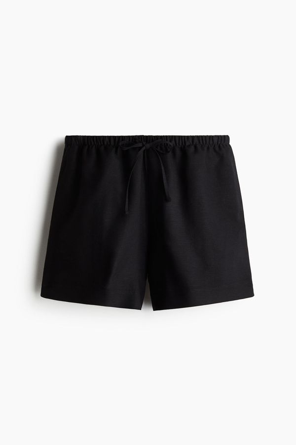 Shorts en mezcla de lino