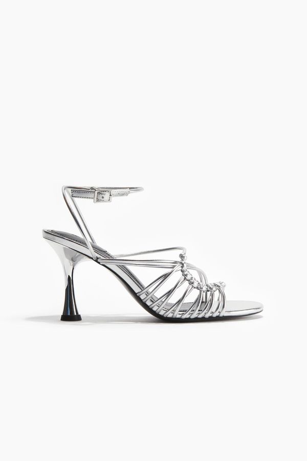 Sandalias de tacón con tiras
