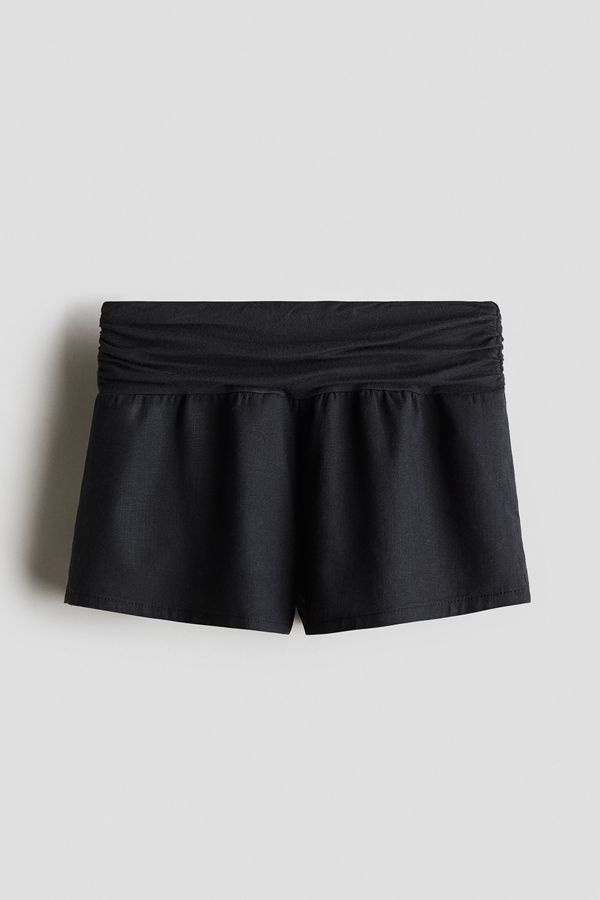 Shorts en mezcla de lino