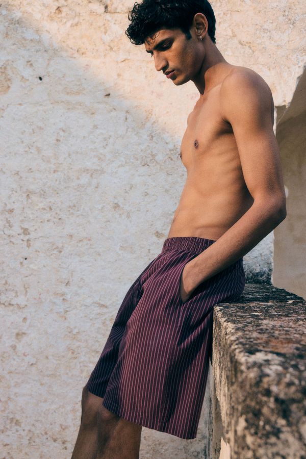 Bermuda en algodón Relaxed Fit