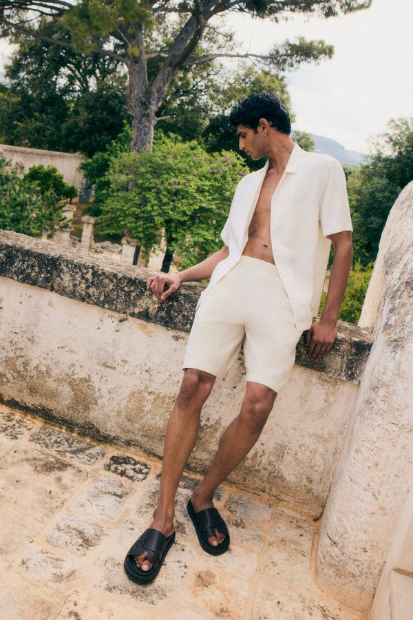 Bermuda en algodón Relaxed Fit