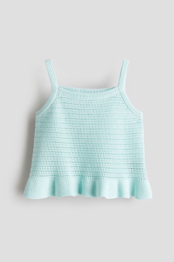 Blusa de tiras en tejido de algodón