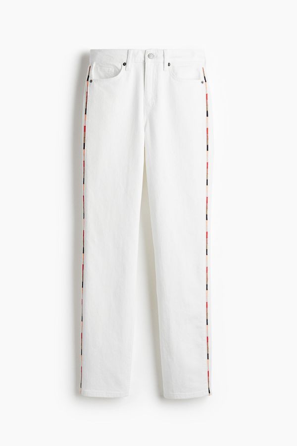 Jeans con franjas laterales Straight Regular