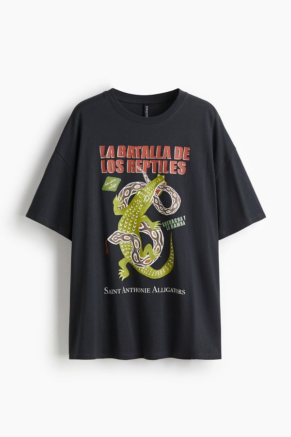Camiseta oversize con motivo estampado
