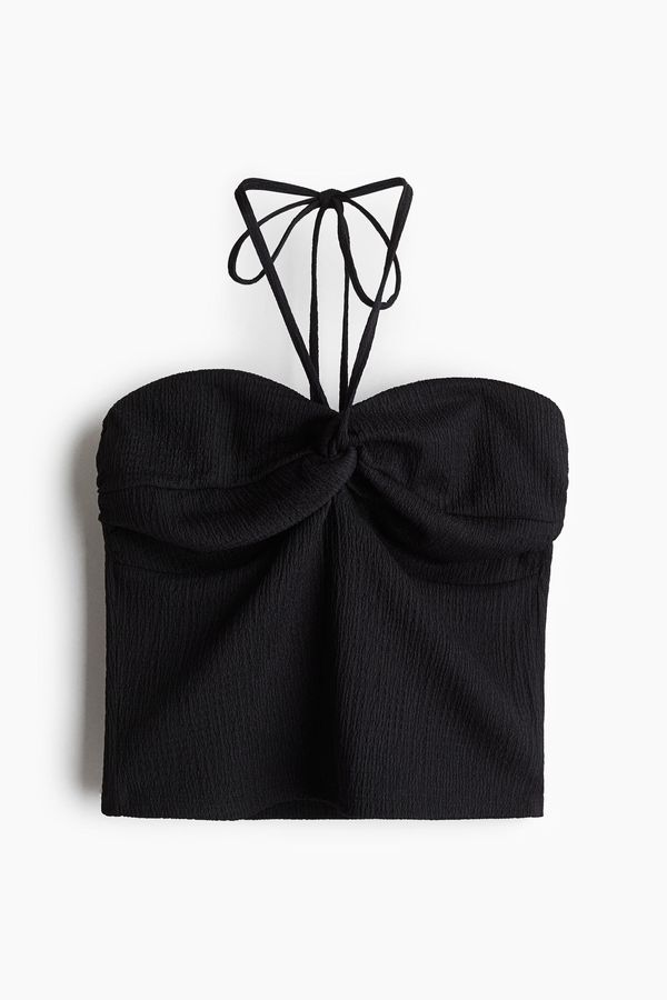Blusa halter corta