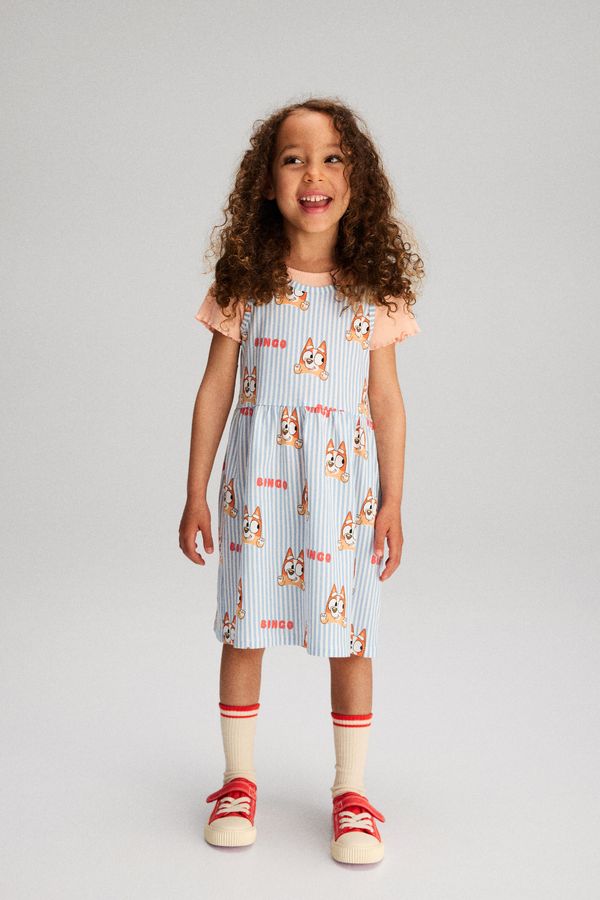 Vestido estampado en algodón