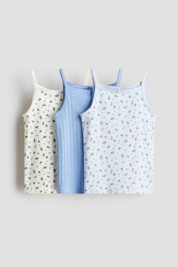 Pack de 3 camisetas de tiras en algodón