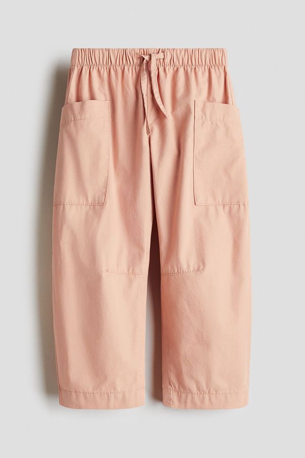 Pantalón de algodón con piernas barrel