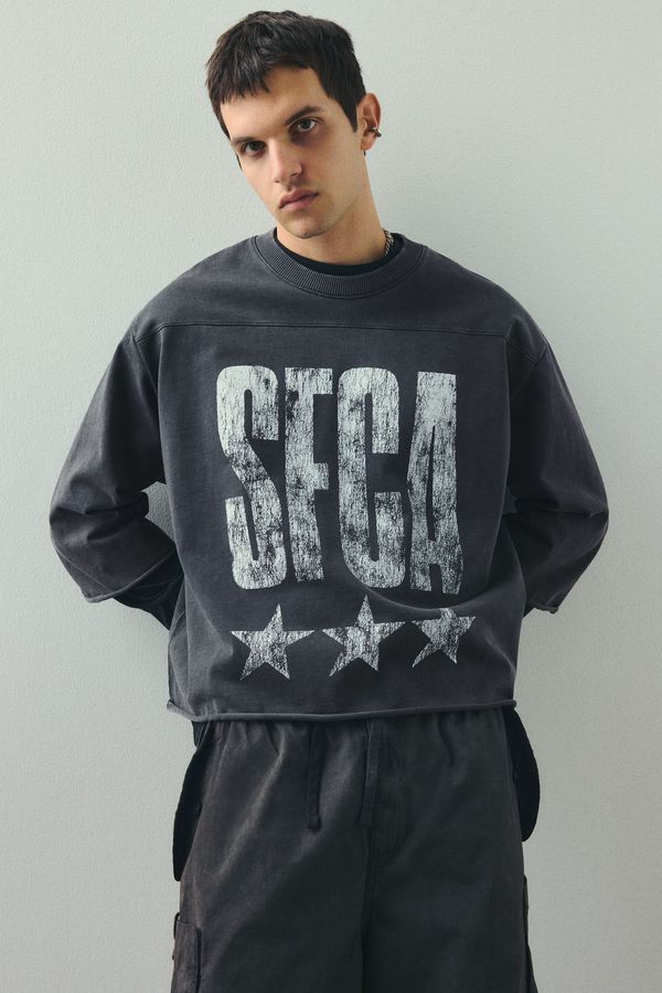 Camiseta cropped Oversized Fit