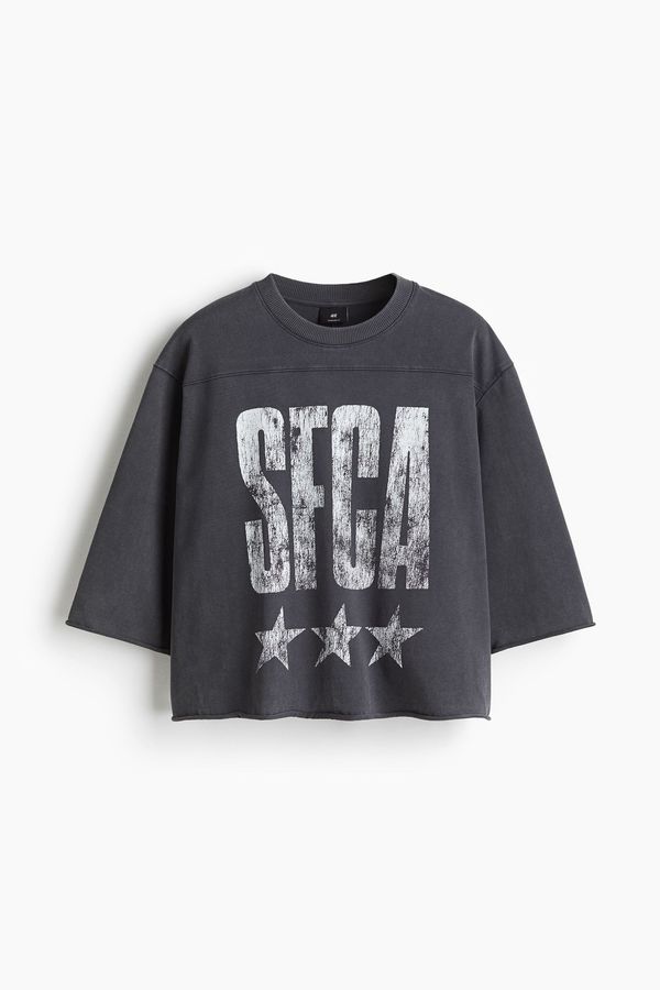 Camiseta cropped Oversized Fit
