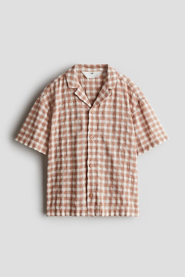 Camisa resort en mezcla de algodón