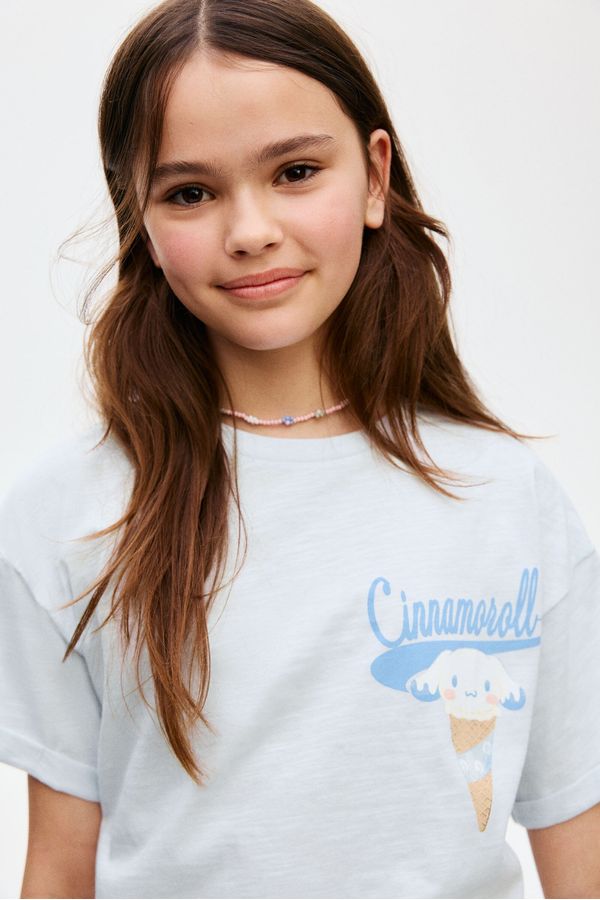 Camiseta oversize con motivo estampado