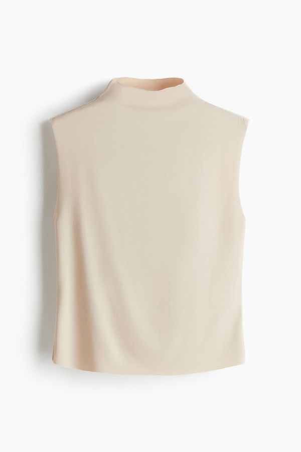 Blusa manga sisa con cuello alto