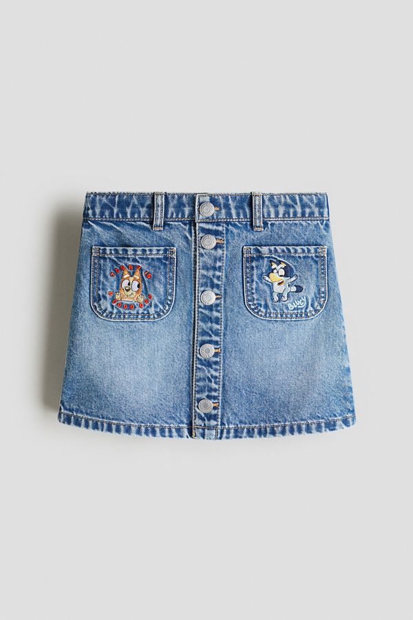 Falda línea A en denim