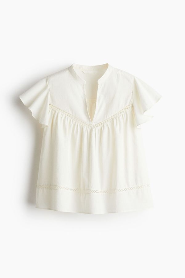 Blusa en tejido dobby