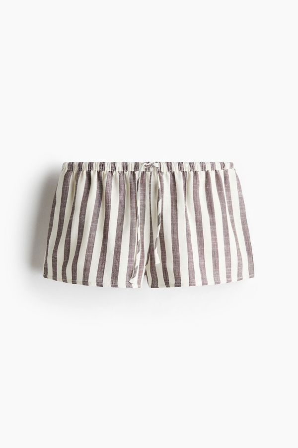 Shorts en mezcla de lino
