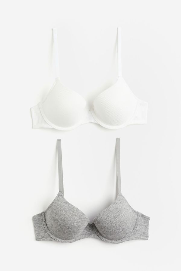 Pack de 2 sostenes de algodón para camiseta