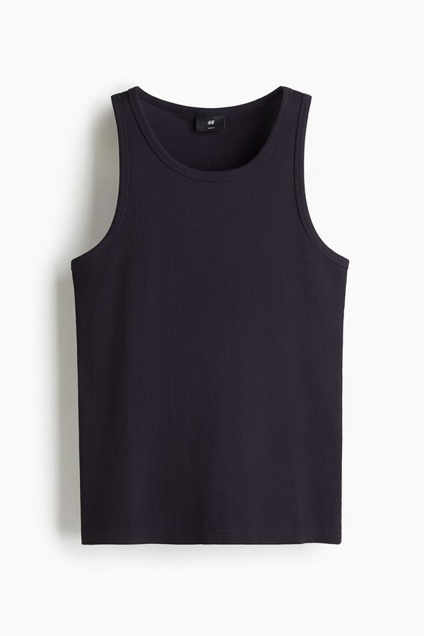 Camiseta esqueleto Slim Fit en punto acanalado