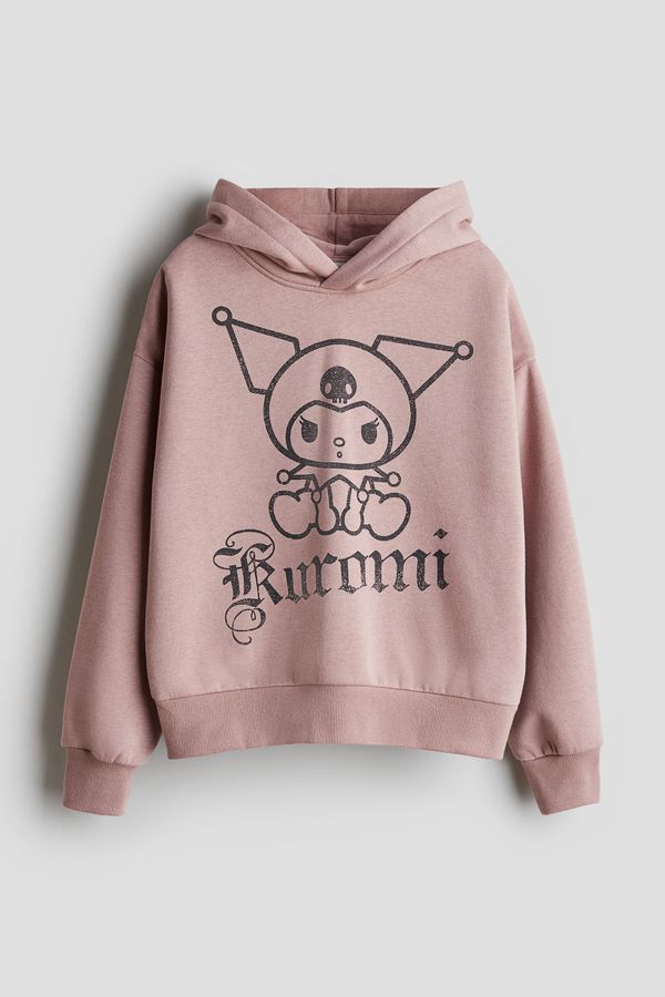 Hoodie oversize con capucha y motivo estampado