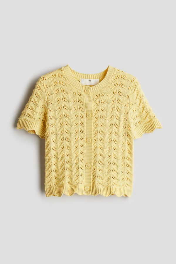 Blusa en punto tejido de algodón con diseño
