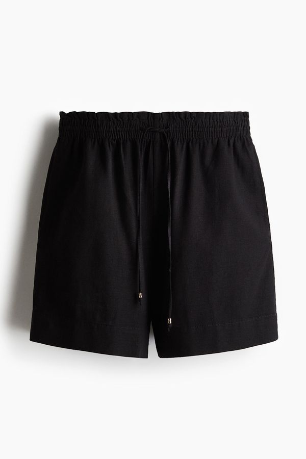 Shorts en mezcla de lino