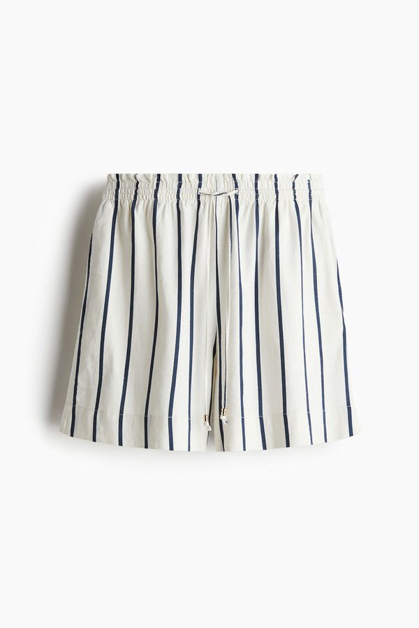 Shorts en mezcla de lino