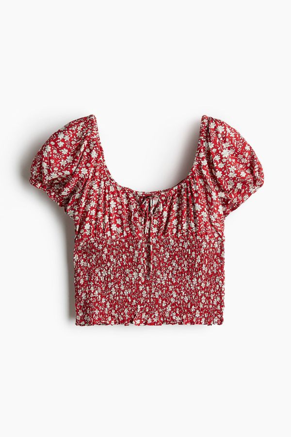 Blusa enresortada en viscosa
