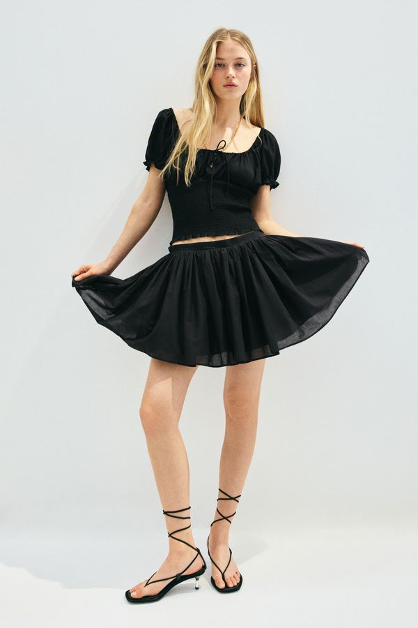 Blusa enresortada en viscosa